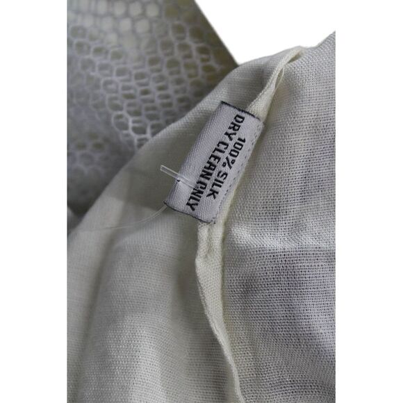 Hemant and Nandita Womens Geometric Print A Line Skirt Purple White Size Small